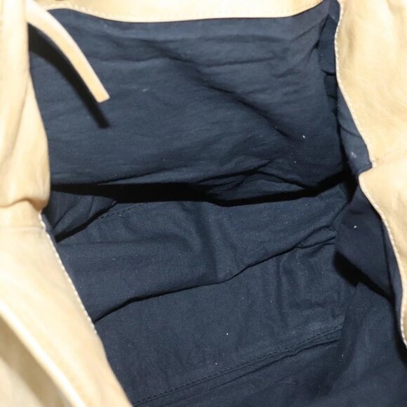 BALENCIAGA The Sunday Hand Bag Leather Beige Auth 132424 - Picture 13 of 16